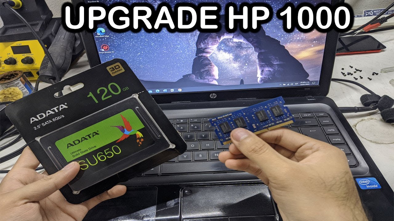 HP 1000 UPGRADE SSD + RAM