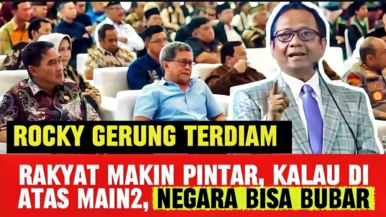 ORASI ILMIAH MAHFUD MD, NEGARA BISA BUBAR, INDONESIA EMAS BISA GAGAL KALAU HUKUM DIPRJUALBELIKAN
