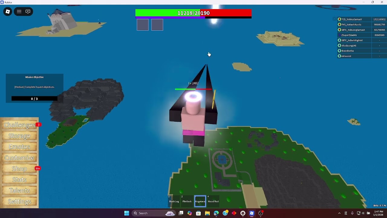 [One Piece Mythical] pvp with my friend