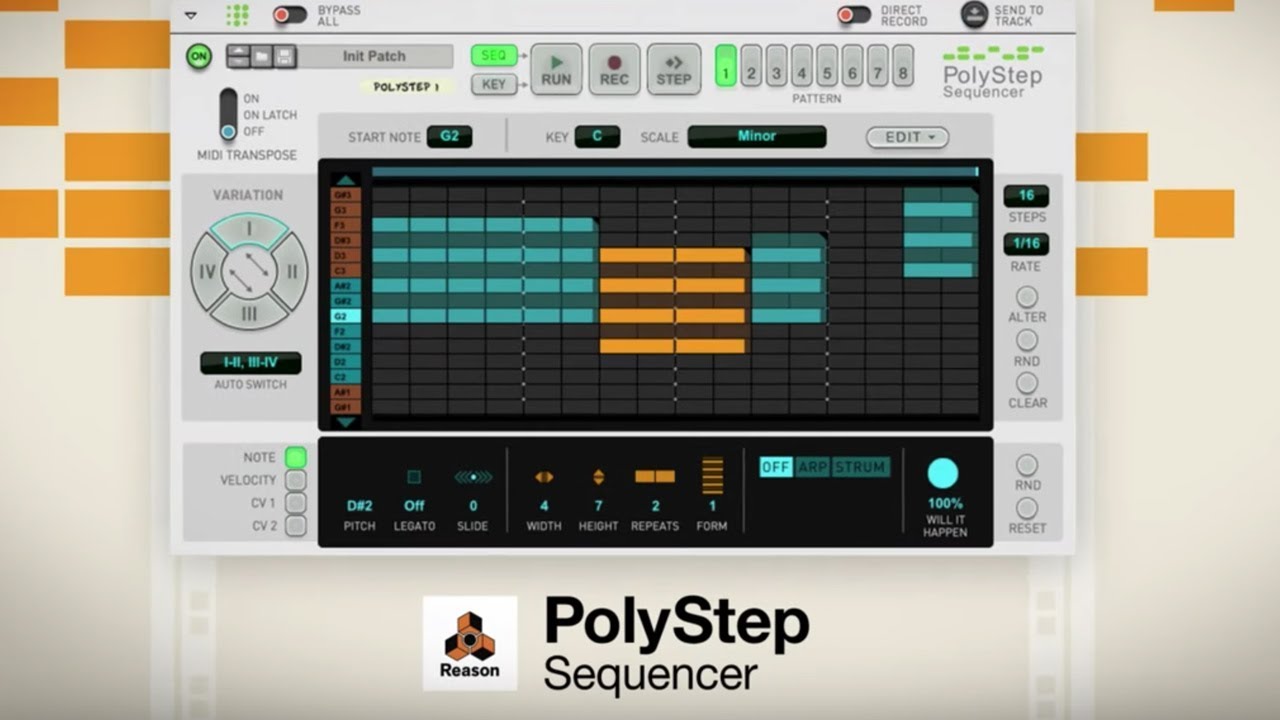 PolyStep Sequencer with Sylenth1 (No Talking) Reason 10.4