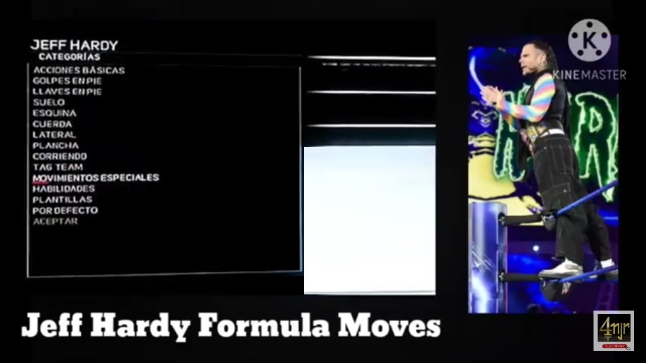 WWE 2k17 Jeff Hardy Moveset Formula Actualizado XBOX 360/PS3