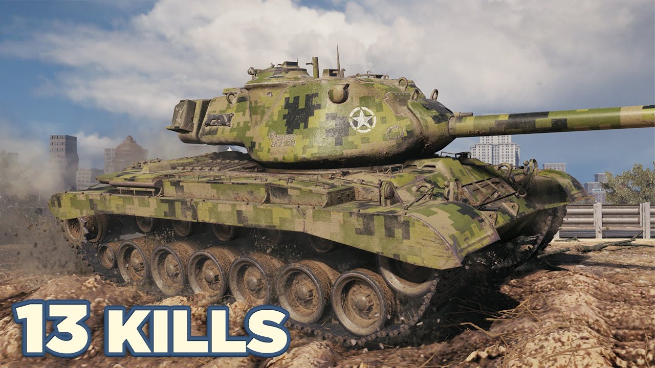 M46 Patton • 13 ФРАГОВ • WoT Gameplay