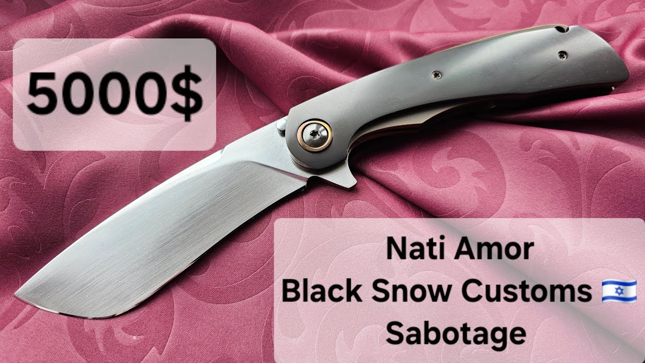 Заточка ножа за 5000$: Nati Amor (Black Snow Customs 🇮🇱), Sabotage, RWL34. Кастом Василия Пивоварова