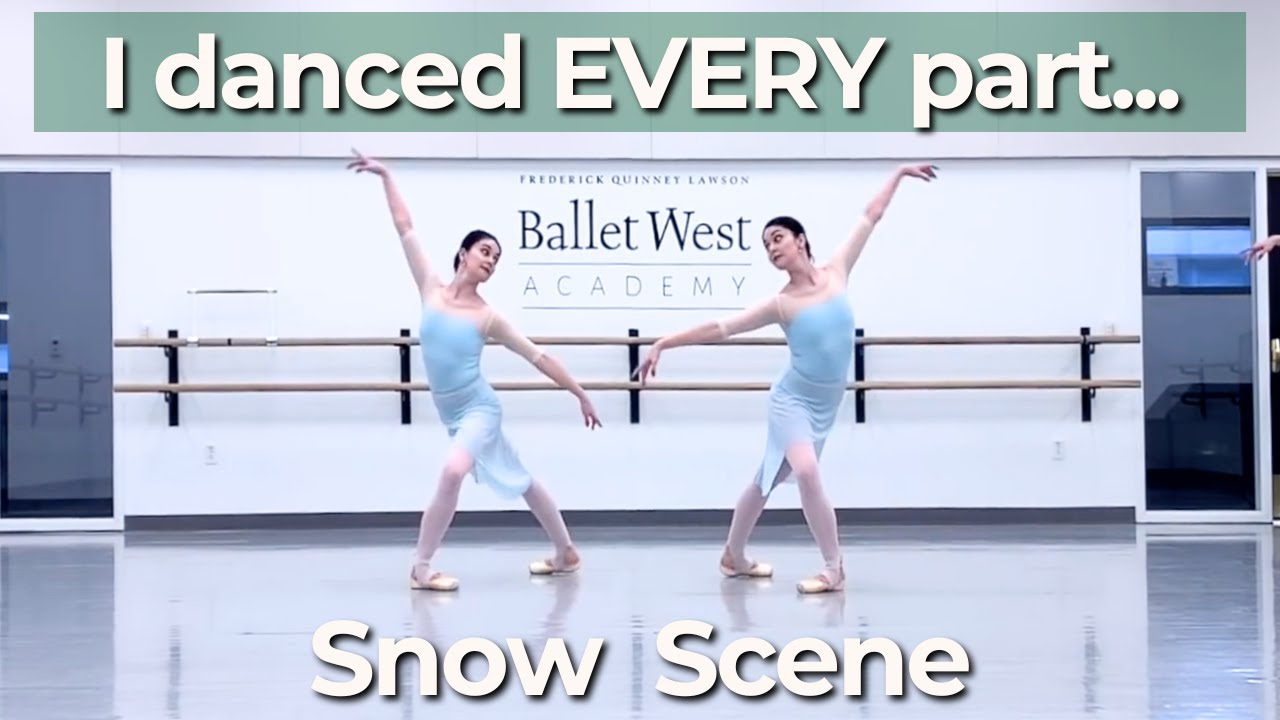 I Danced EVERY Role in Nutcracker Snow Scene (One Woman)