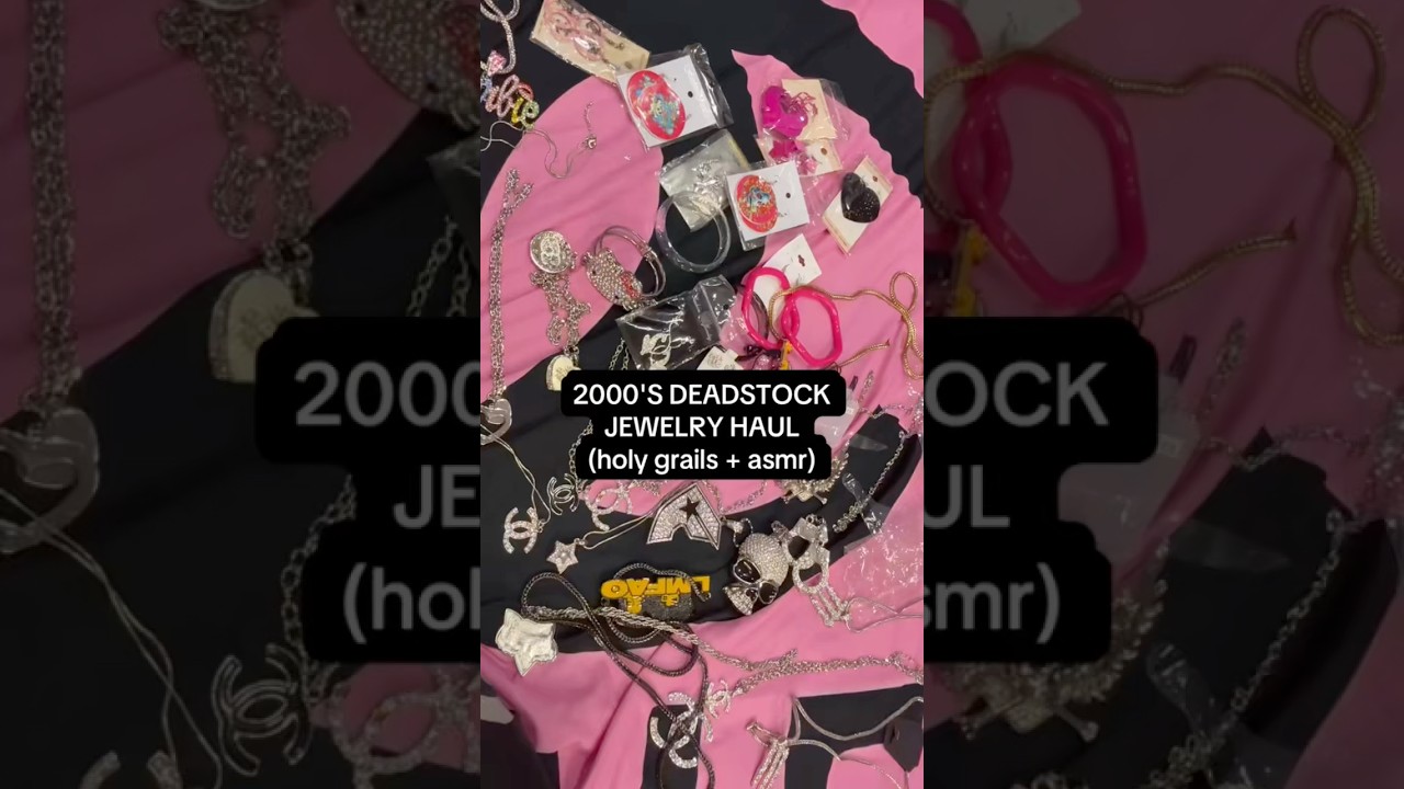 Покупка украшений из старых коллекций 2000-х + ASMR 🩷 #mcbling #deadstock #vintage #y2k #2000s #y...