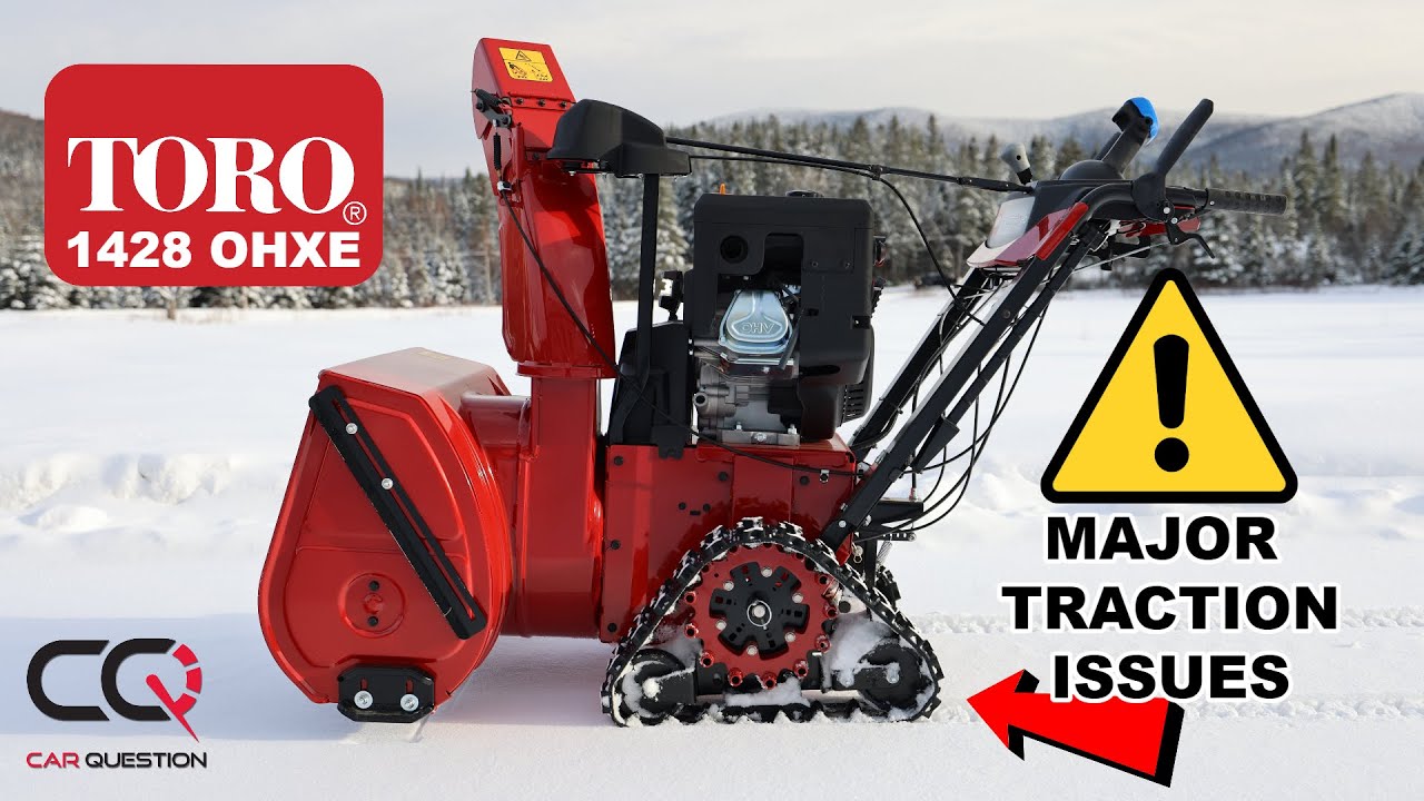 Снегоуборщик Toro TRX HD 1428: БОЛЬШИЕ проблемы с тяговым усилием!