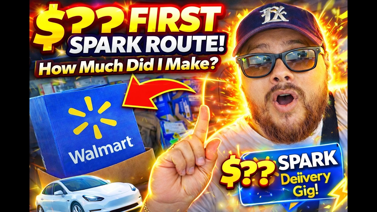 I Ran 3 Gig Apps in ONE Shift (Catering, Uber Eats & Walmart Spark) Took my 1st Walmart Spark Route