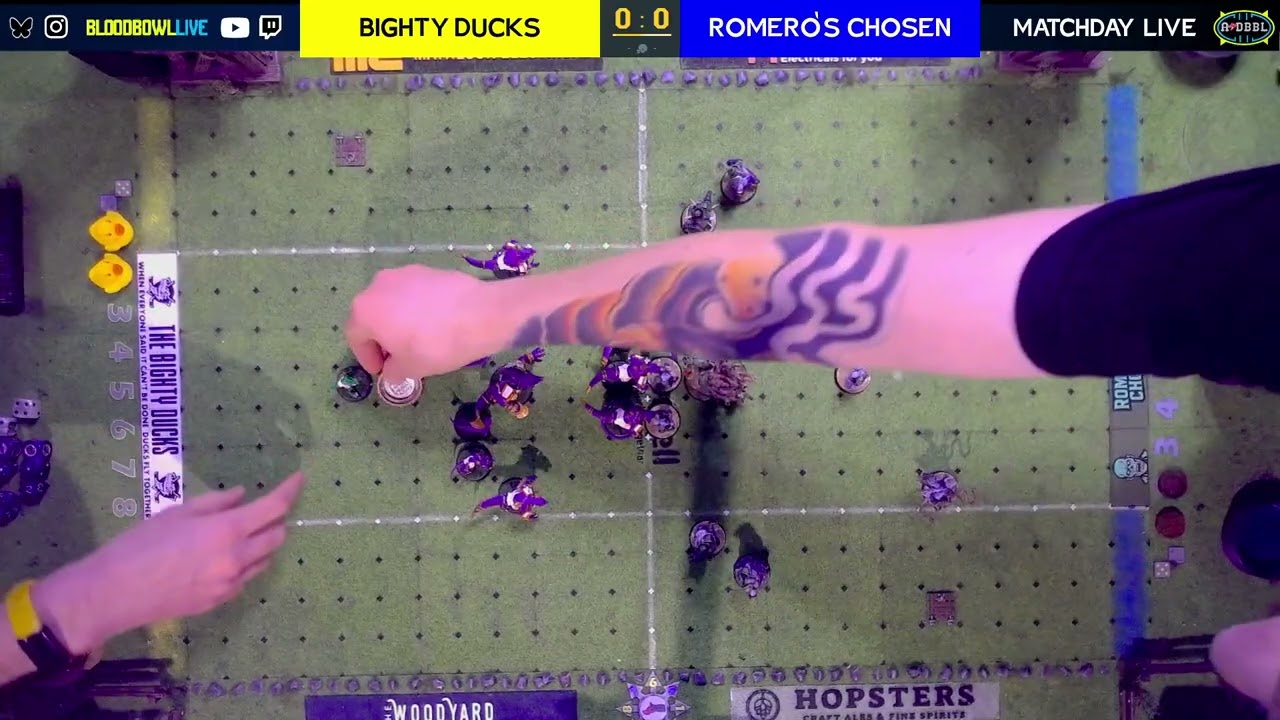 BloodbowlLive presents - MATCHDAY LIVE - A&DBBL Season 10 - Bighty Ducks vs Romero's Chosen