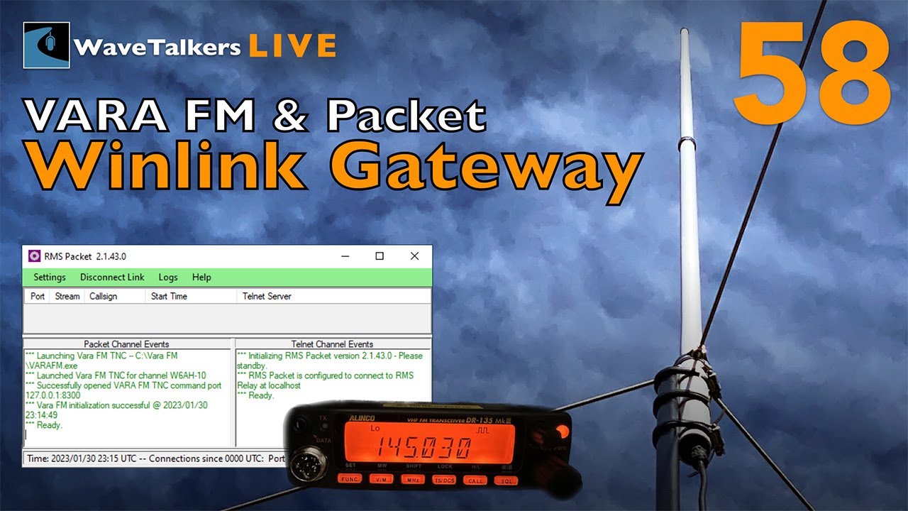 Setting Up A VARA FM and Packet Winlink Gateway – WaveTalkers LIVE 58