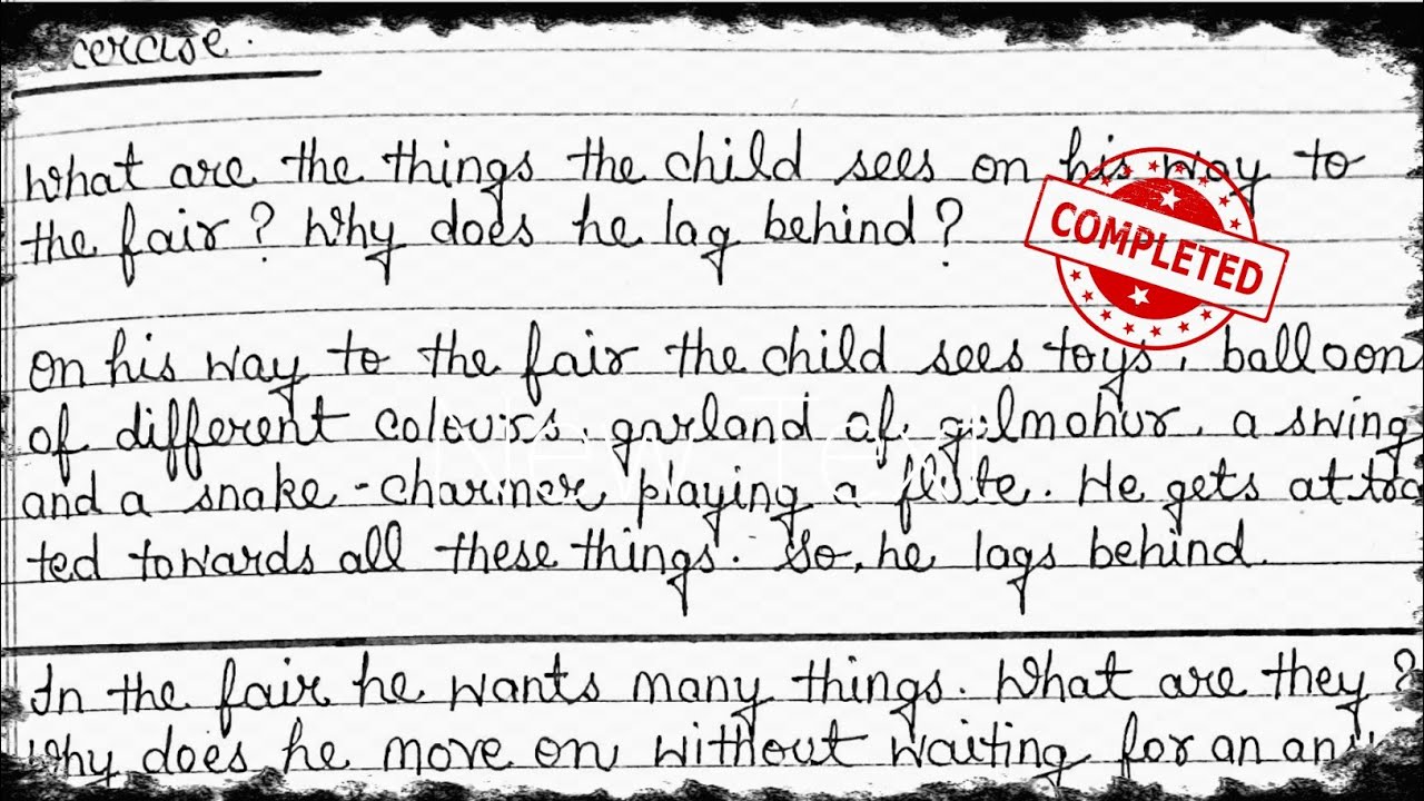 NCERT- CLASS 9 ENGLISH MOMENTS CHAPTER: 1 The LOST CHILD 📚 QUESTION-ANSWER (SHORT ANSWERS)