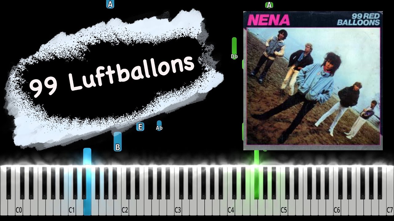 Nena - 99 Luftballons Piano Tutorial