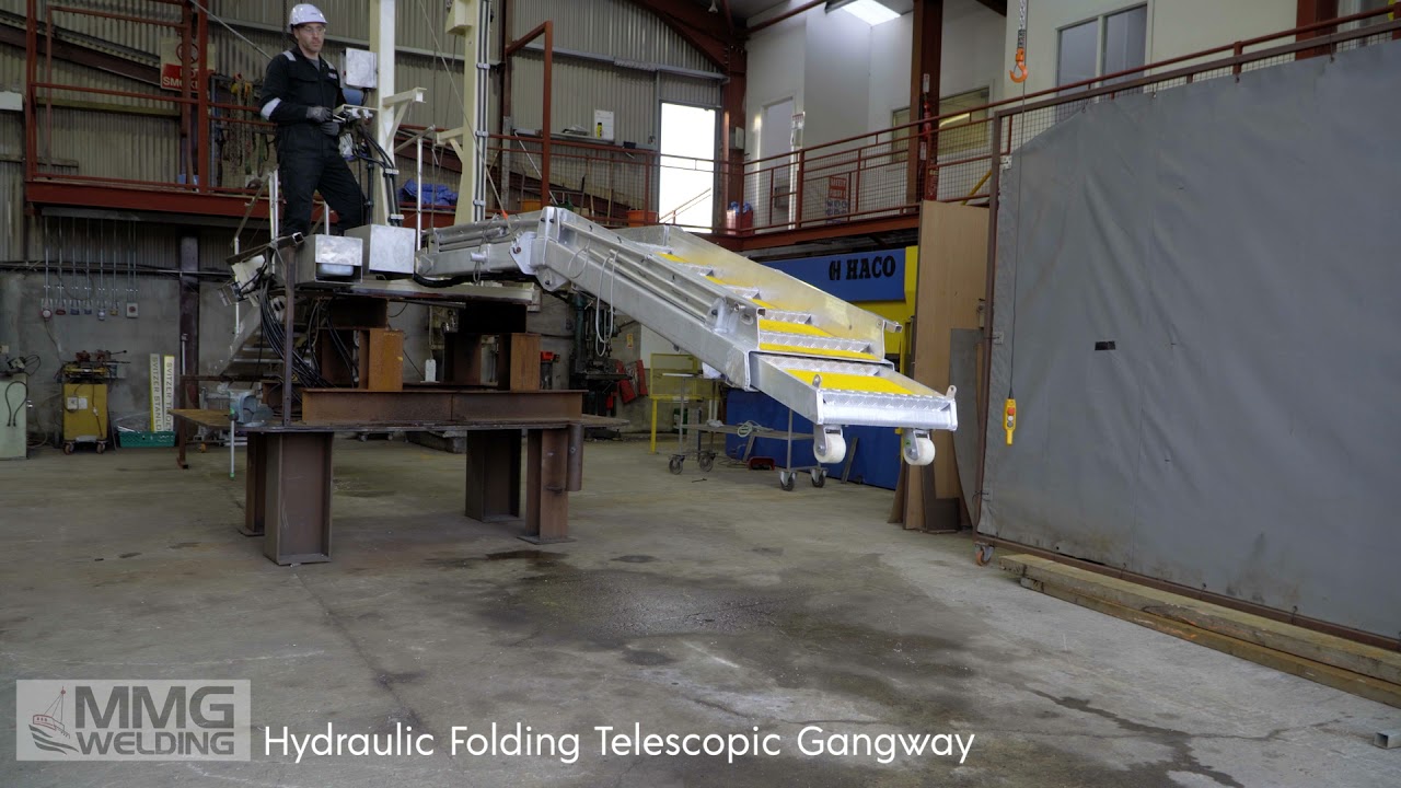 (2) MMG Compact Gangway Systems Hydraulic Folding Telescopic Gangway