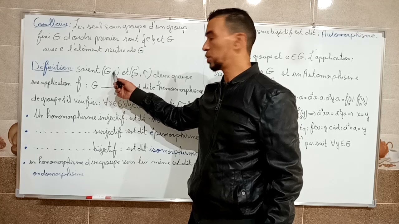 Algebre 2 : Chap1-3 : |H| divise |G|, homomorphisme, groupe symettique groupe produit directe