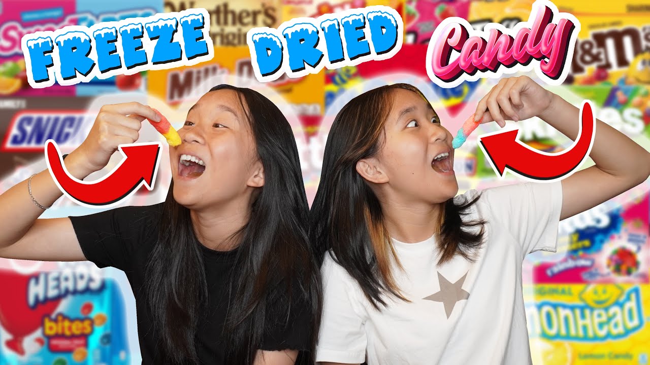 We tier ranked FREEZE DRIED CANDY! | Janet and Kate
