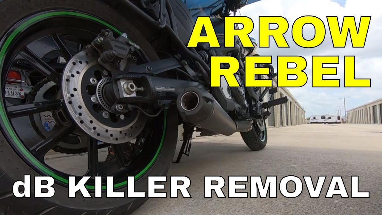 Снятие и сравнение звука выхлопной системы Arrow Rebel dB Killer Baffle — Kawasaki Vulcan S 650