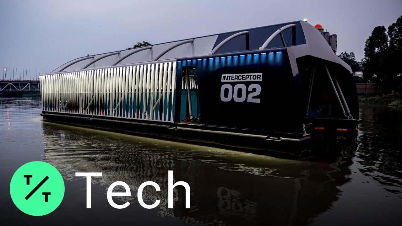 Boyan Slat's Ocean Cleanup Reveals its New River-Cleaning 'Interceptor' Device