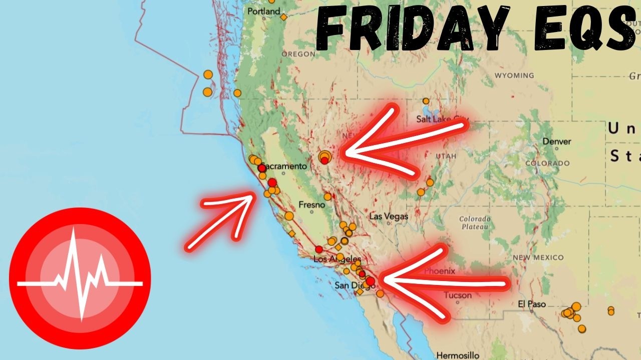 California Earthquake activity. 4.0 EQ near Fallon Nevada. Friday update.