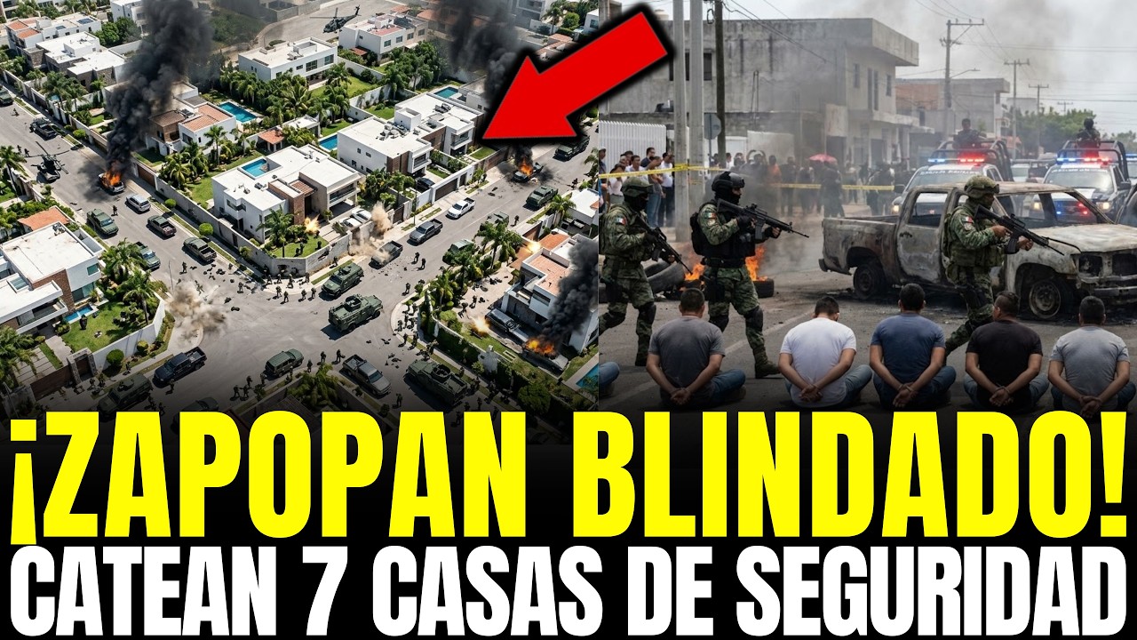 ¡ZAPOPAN BLINDADO! MURCIÉLAGOS CATEAN 7 CASAS de SEGURIDAD y CAPTURAN 41 SICARIOS