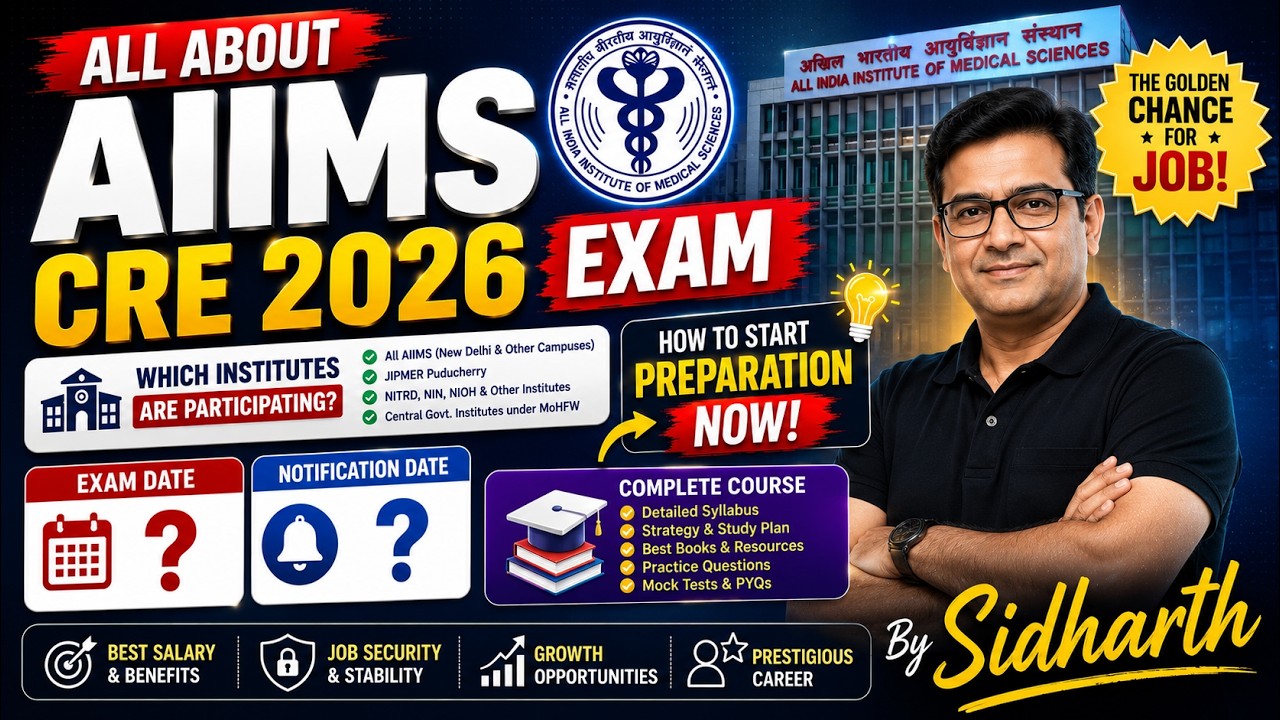 AIIMS CRE 2026, AIIMS CRE 5 Full Information | Best Govt Job Opportunity for Graduates+10/12TH