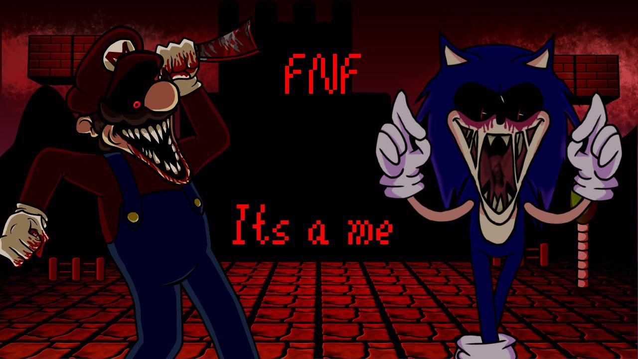 FNF - Mario.exe and Sonic.exe sings It´s a me (Mario's Madness)