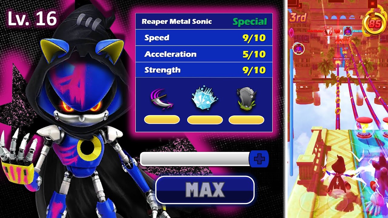 Sonic Forces (Pain) Battle - Reaper Metal Sonic Gameplay (Max Level) | Reaching Tier 10