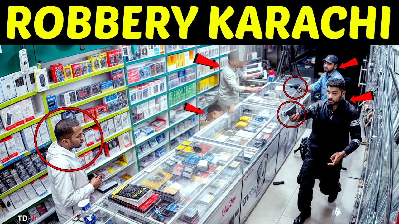 CCTV - Full Video of Mobile Shop DHA Badar Commercial Karachi News