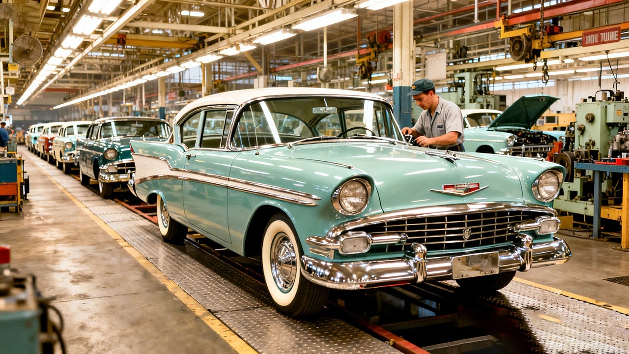 Inside the 1957 Plymouth Factory — How America Built One of the Most Famous Cars in History