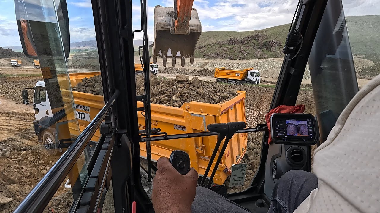 Develon DX530LC Excavator in Cab View