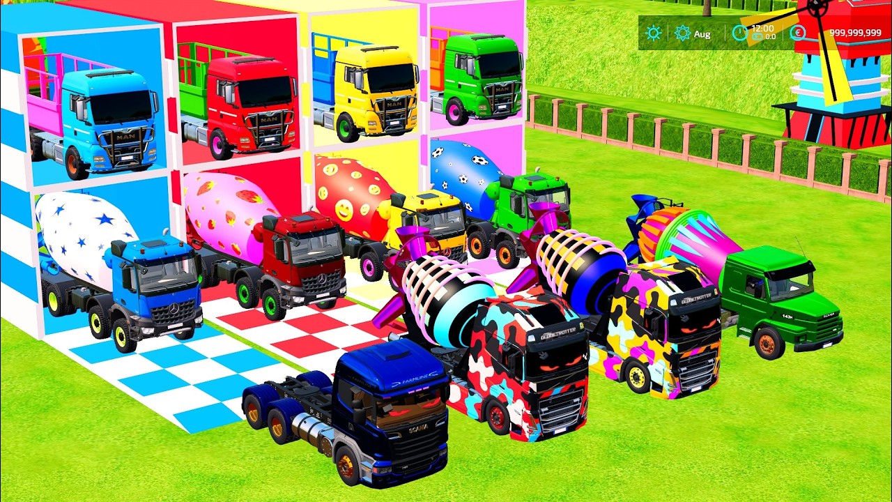 TRANSPORTING CRANE, MIXER TRUCK by MAN TRANSPORTER! Farming Simulator 22 #29