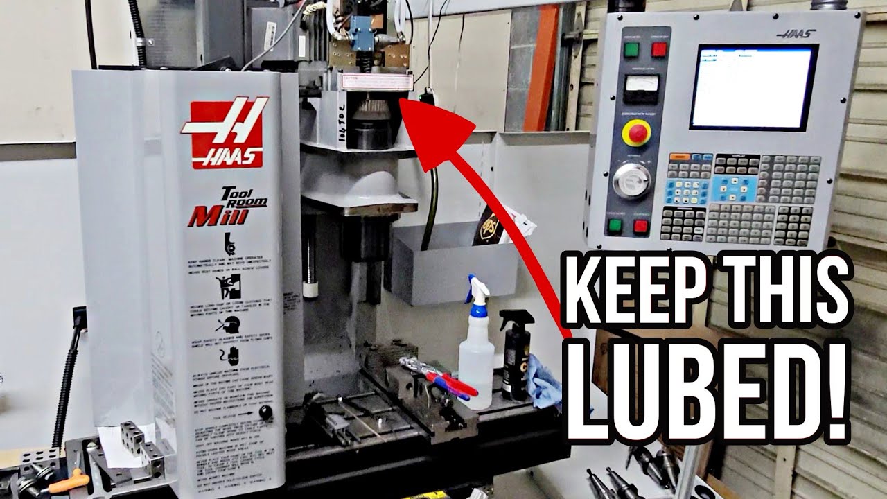How To Lubricate Tool Release Piston | HAAS TM-1 CNC Milling Machine Spindle Maintenance
