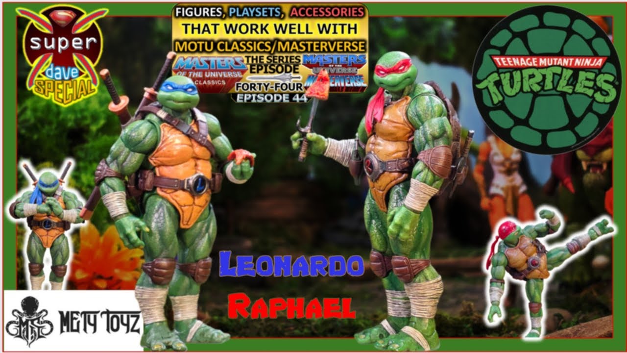 Lingjihun TMNT METY Toyz Рафаэль и Леонардо, эпизод 44, FPA работает с MOTU