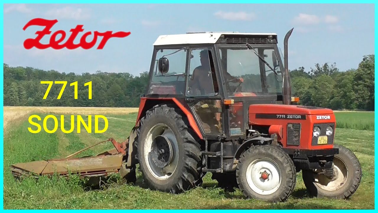 Zetor 7711 - !!!ORIGINAL SOUND!!! - Sečení Jeteliny 2019 / Koszenie Trawy 2019