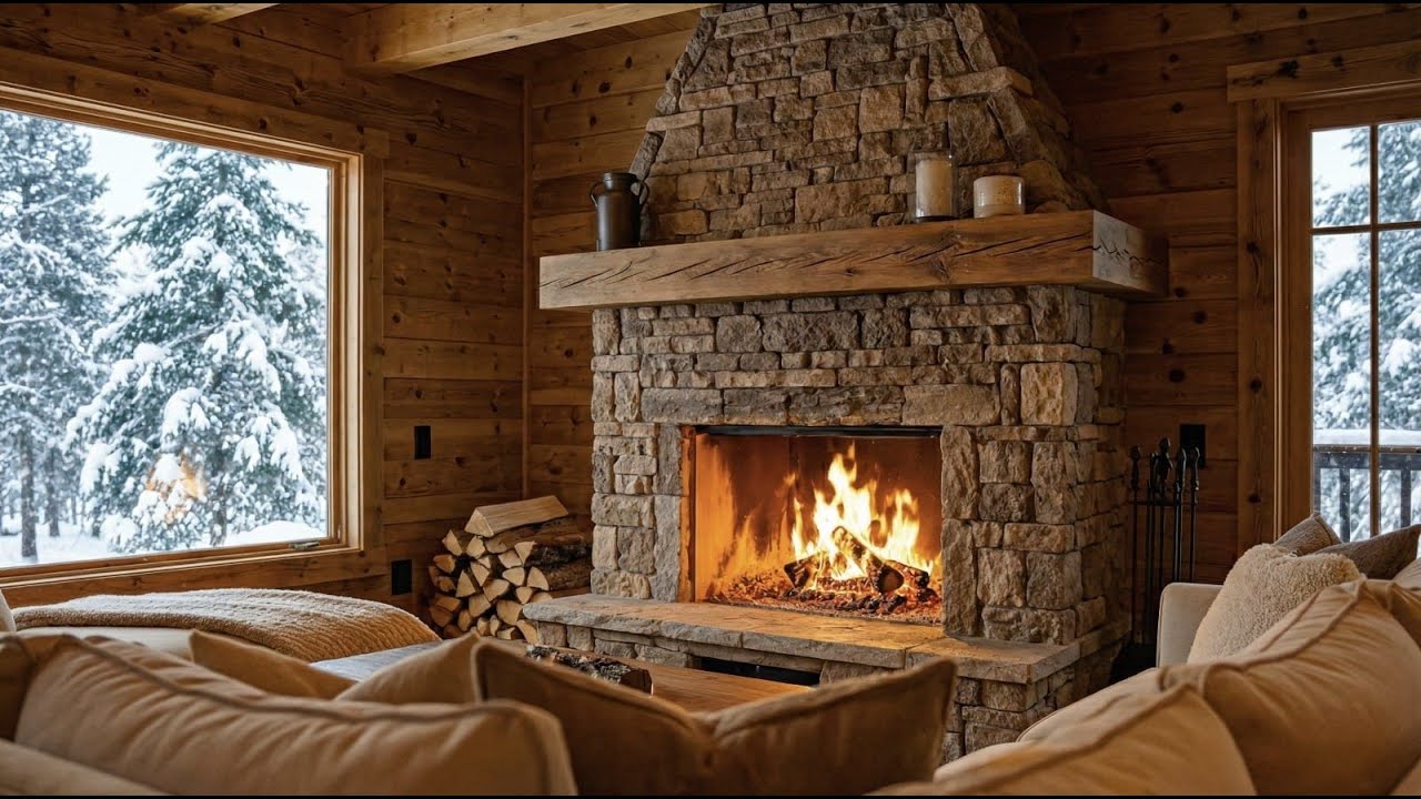 Cozy Fireplace Ambience 🔥 | Relaxing Fire Sounds for Sleep (1 Hour)