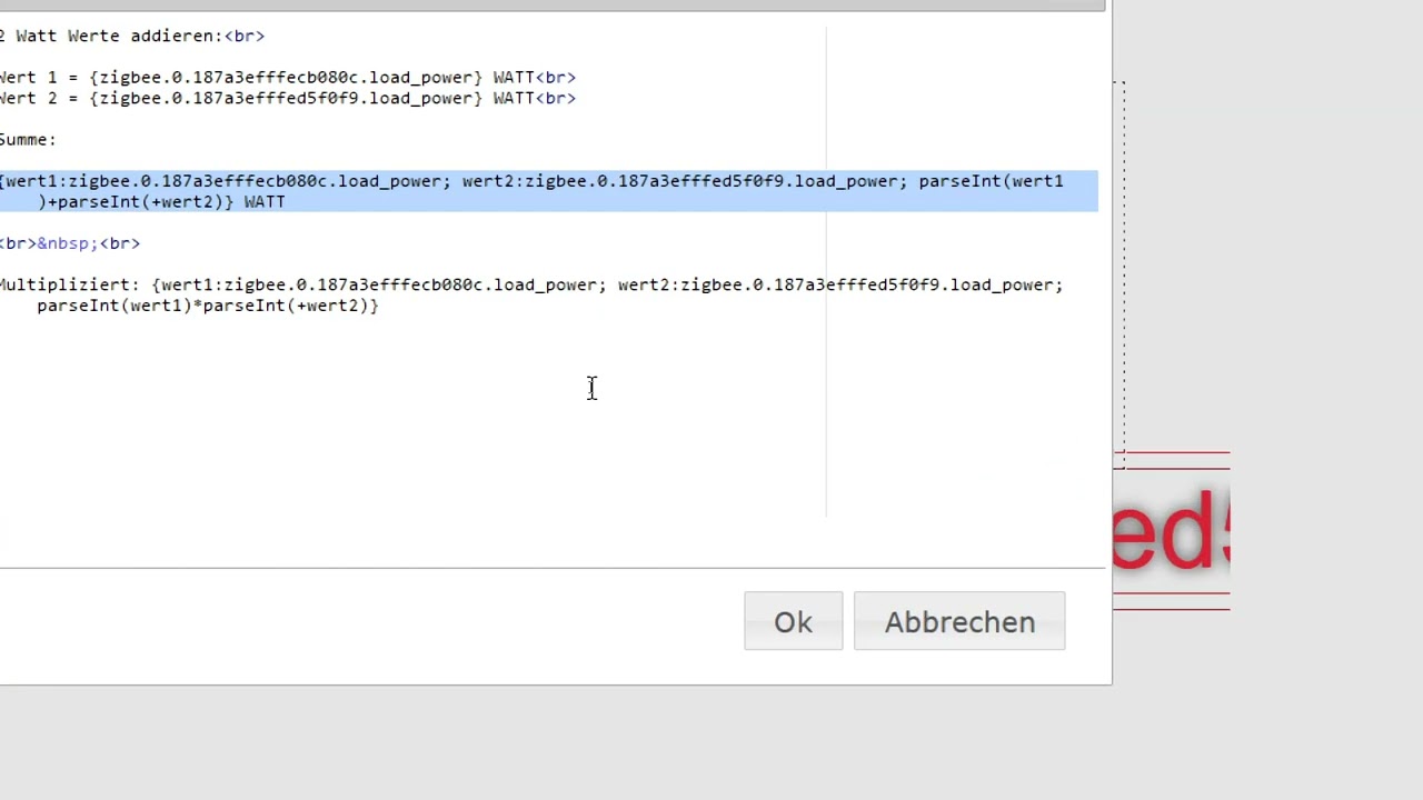 ioBoker VIS / Berechnungen per HTML Widget / Tabellen erzeugen / LOG
