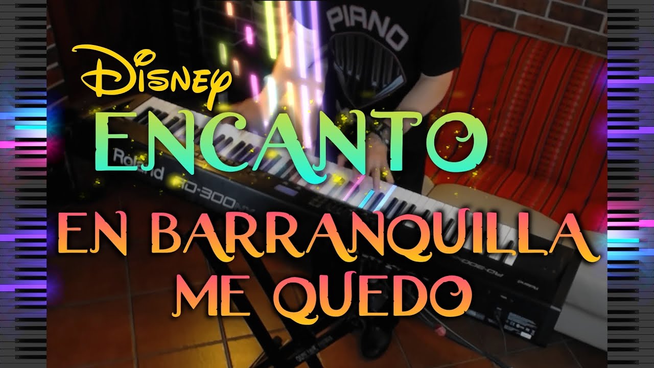 En Barranquilla Me Quedo - Disney Encanto (3D Piano Tutorial) - Salsa Piano