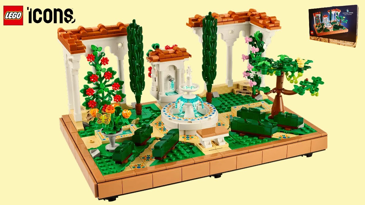 LEGO Icons Fountain Garden (10359) - Speed Build & Review