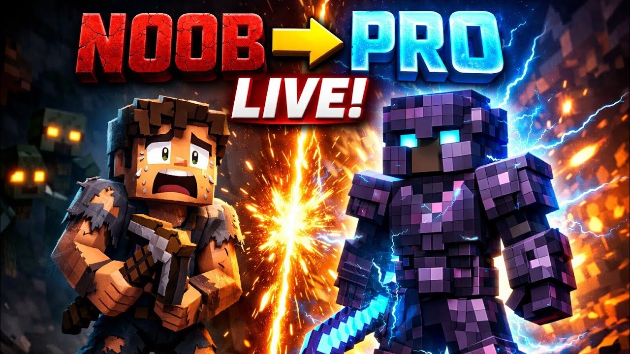 First Time Minecraft Live 😈 Noob Banega Pro?
