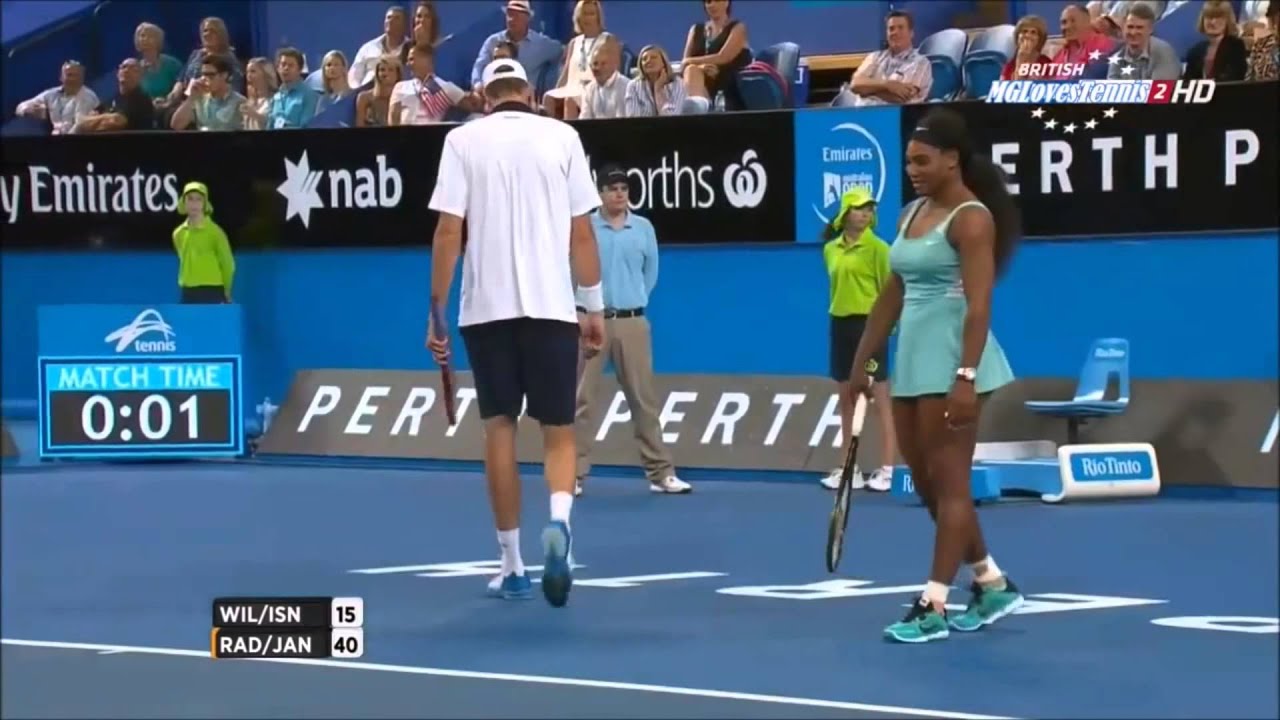 ATP servers against WTA players