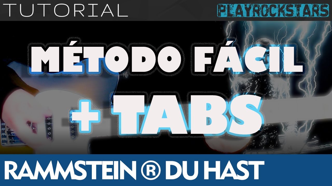 como tocar DU HAST en guitarra RAMMSTEIN ⭐️ TUTORIAL / ACORDES / RITMO / TABS