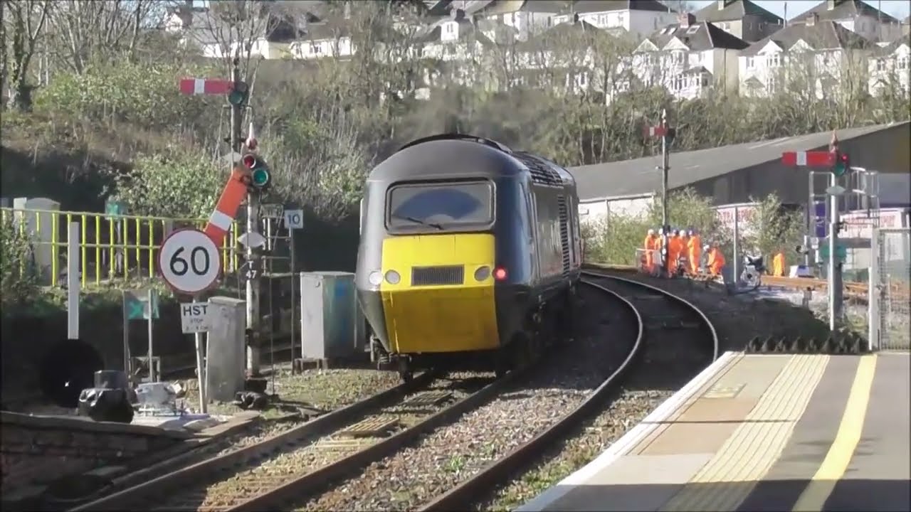 Last day using Semaphore Signals, Trains at Truro Station 26th February 2024