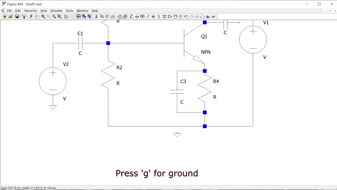 Simulating a Class A Transistor Amplifier in LTspice