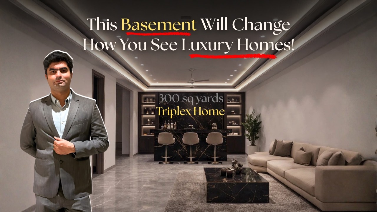 You Won’t Believe This Luxury Basement in GK-1 | Triplex Home Tour