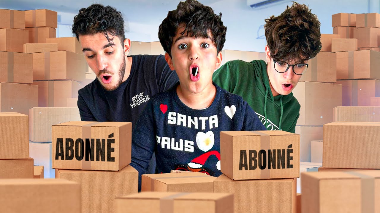 OUVERTURE COLIS abonnés avec Nadim et Rémi ! Nadim a peur d'une poupée maléfique