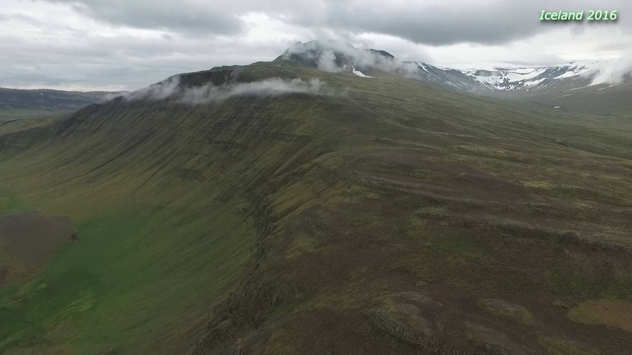 Iceland - Saurbaer - picnic on the road, Drone - Phantom 3 Pro, 2016
