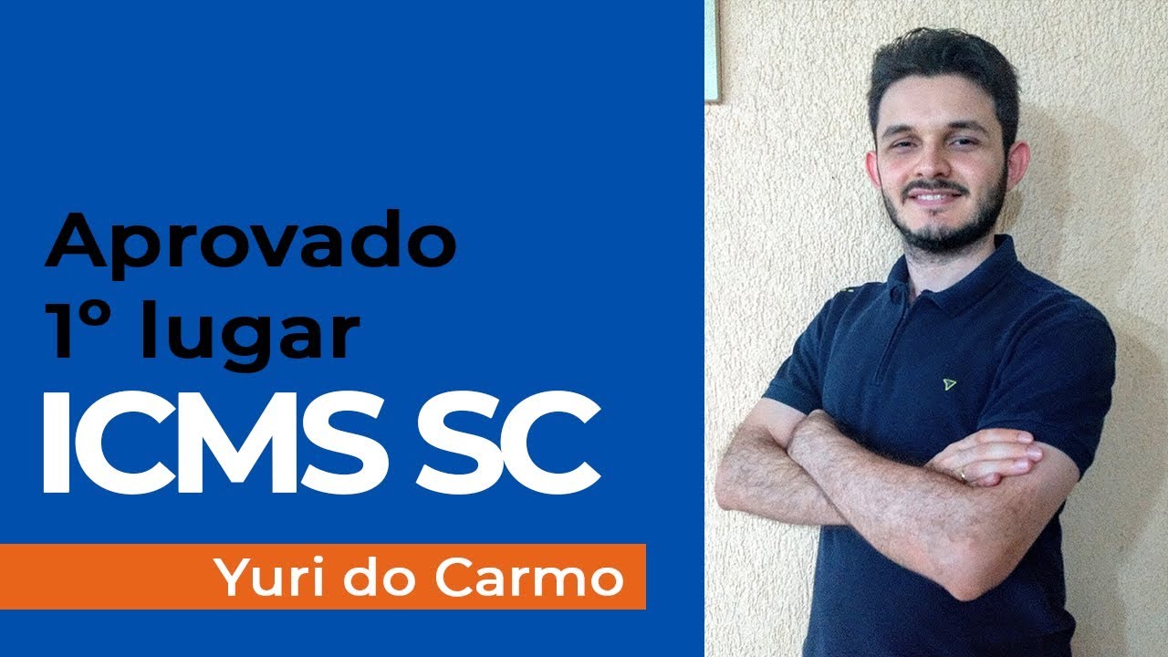 Entrevista Yuri Do Carmo - Aprovado em 1&ordm; lugar no ICMS SC