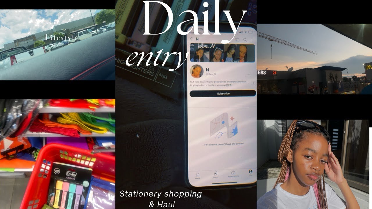 Diary Entry 0.1:][Stationery shopping+Haul]🛍️South African YouTuber