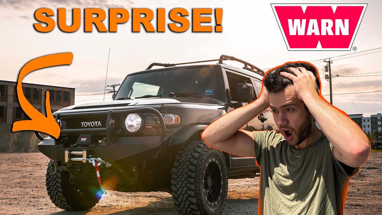 Surprising My Friend With A NEW Warn Winch For His FJ Cruiser