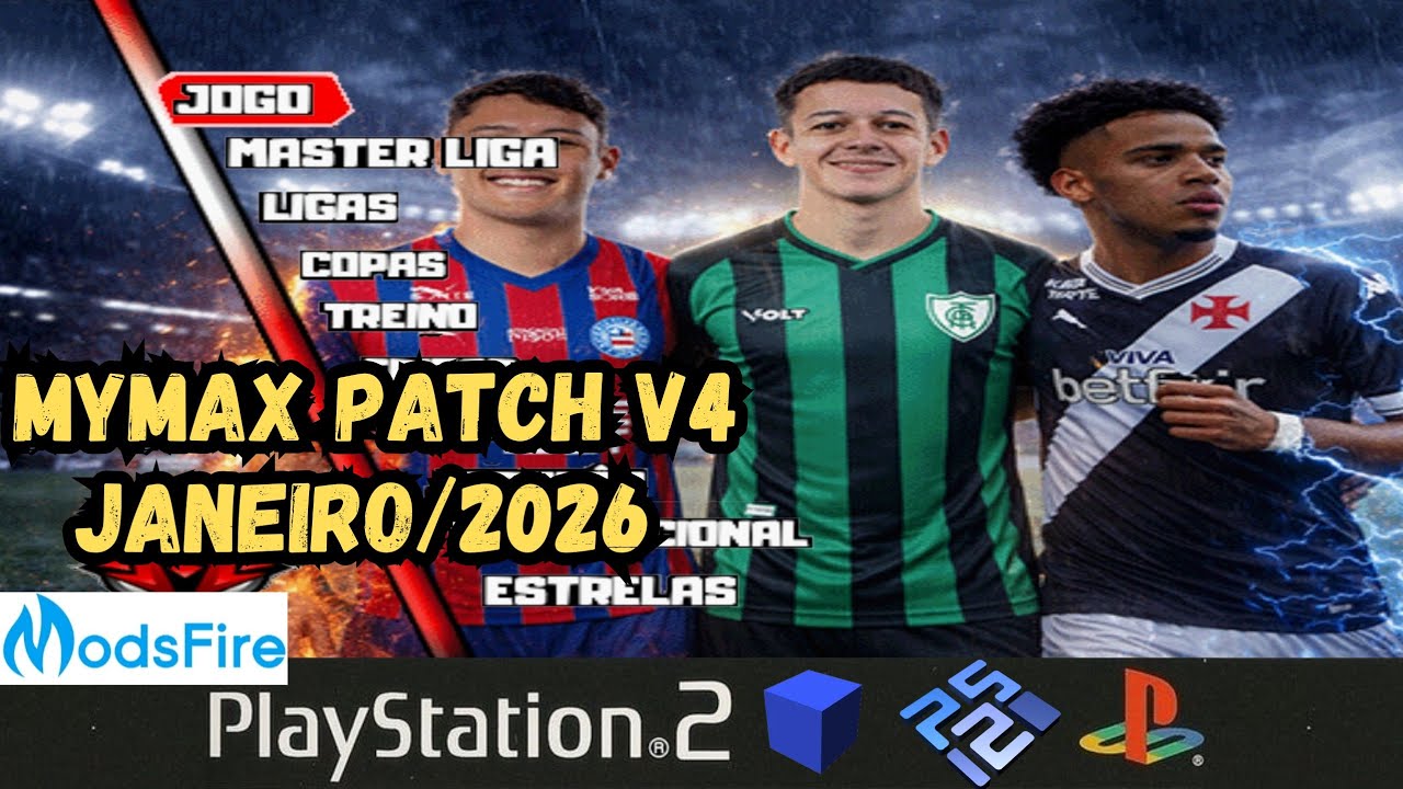 Bomba Patch 2026 Mymax V4 (Janeiro/2026) PS2 ISO Download Gr&aacute;tis