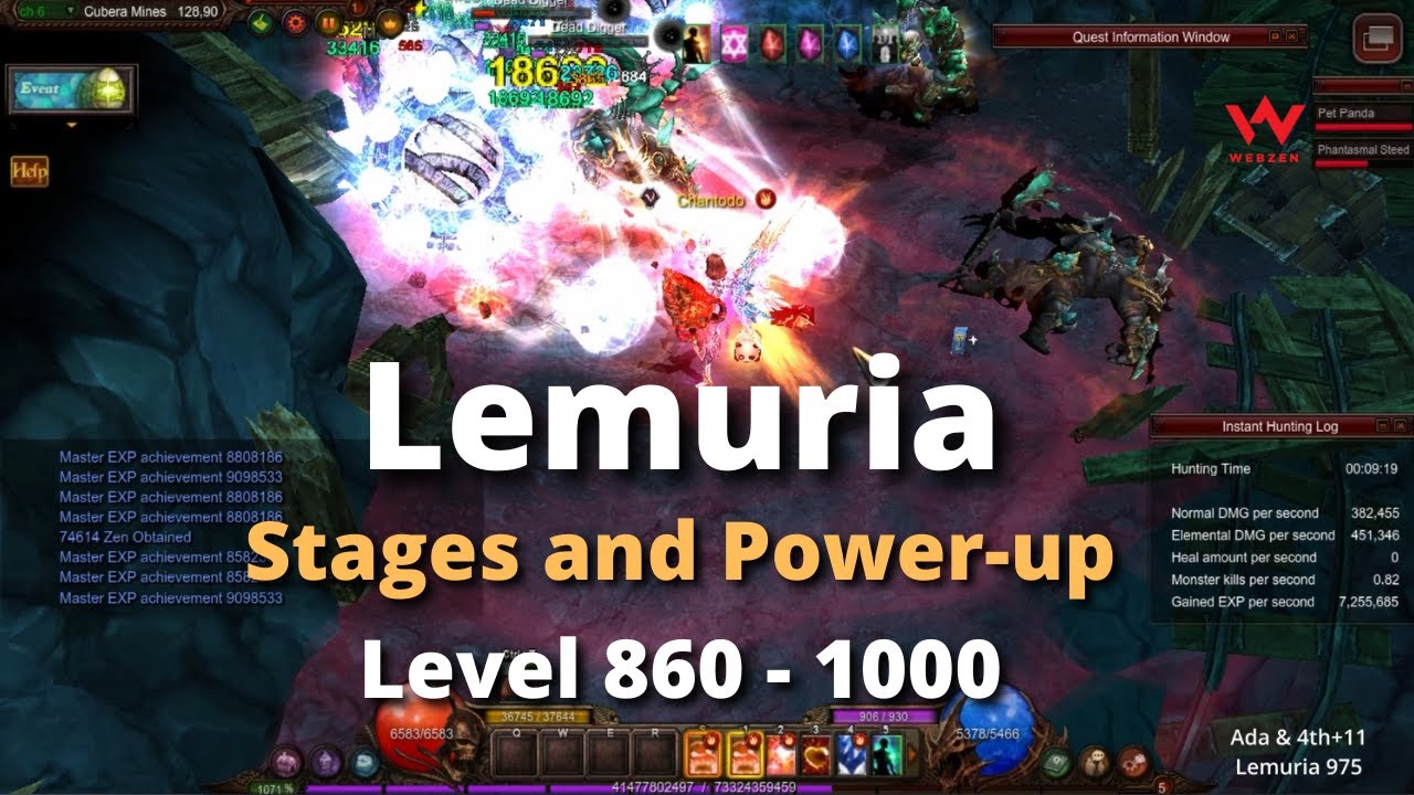 Lemuria 860 - 1000 & Skill Enhancement (800) Tree  - MU online Season 17.2.1