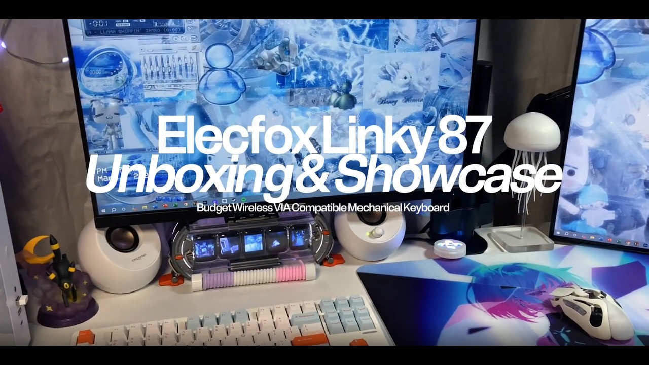 Elecfox Linky 87 | Budget VIA Keyboard | Cozy Unboxing, lofi music